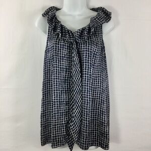 BANANA Republic Ruffle Collar Silk Sleeveless Top
